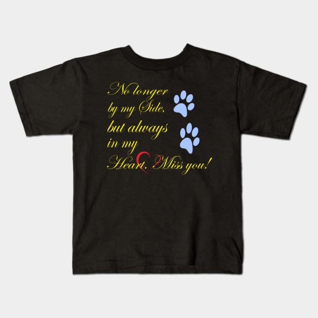 Grief Dog Kids T-Shirt by Lin-Eve